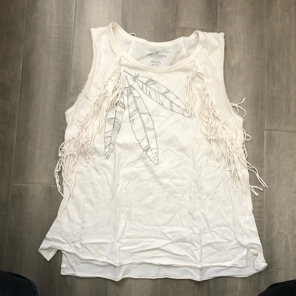 AMERICAN Eagle sleeveless top with fringe detail size M - Picture 2 of 5